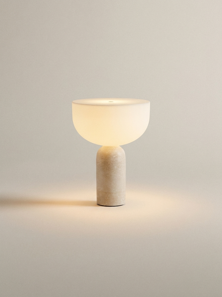 Aurelio Lamp | Cream Stone