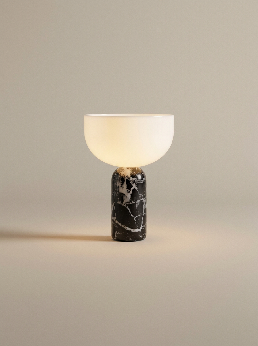 Aurelio Lamp | Dark Marble