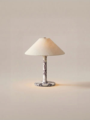 Rossa Portable Lamp | Calacatta Viola & Linen
