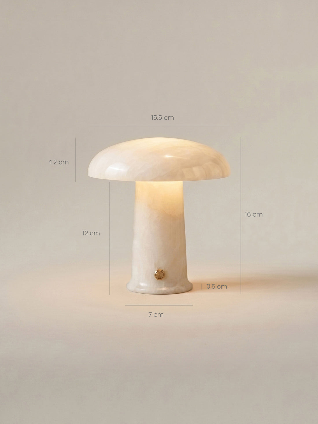 Cera Mini Portable Lamp | Alabaster image 10