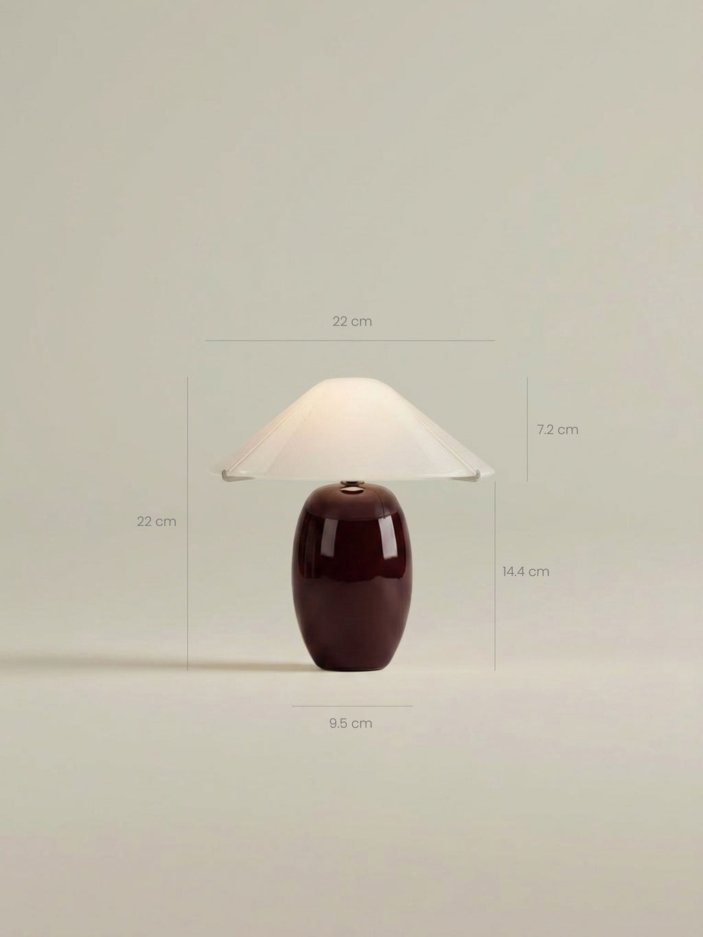 Maríel Portable Lamp | Red Ceramic image 8