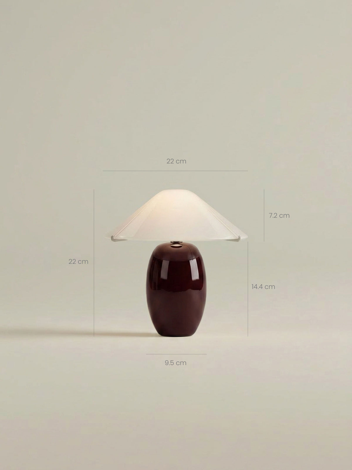 Maríel Portable Lamp | Red Ceramic image 8