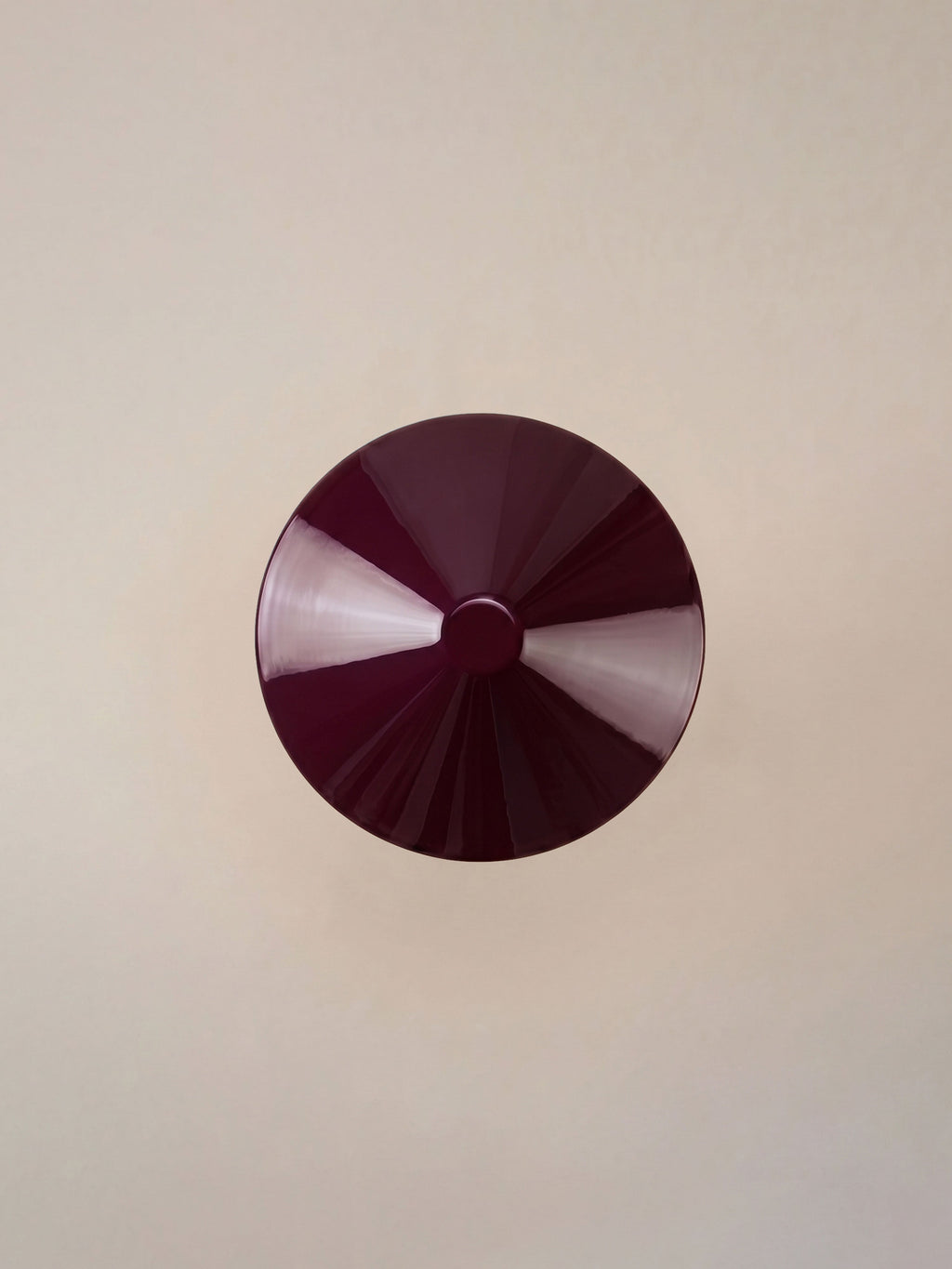 Nova Large Portable Lamp | Chrome & Burgundy Shade image 5