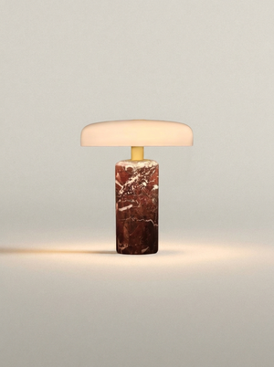 Raffaele Lamp | Red Marble — product view 1
