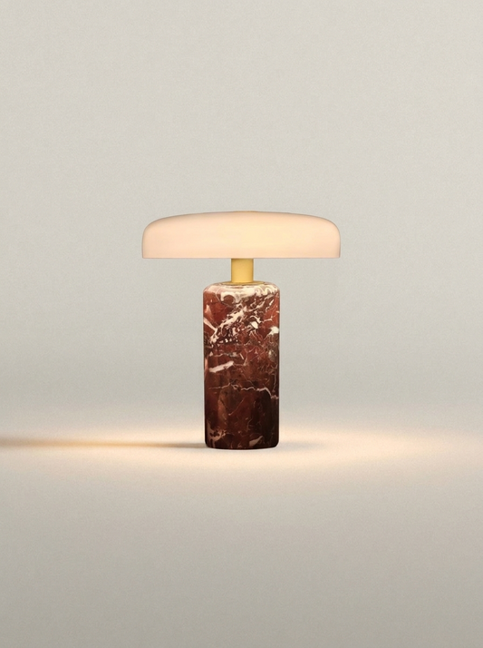 Raffaele Lamp | Red Marble — product view 1