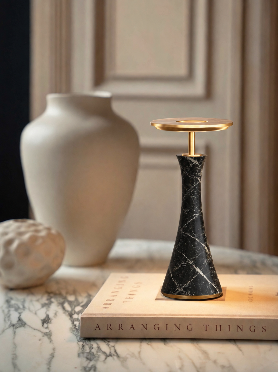 Vittorio Lamp | Black & Gold — product view 2
