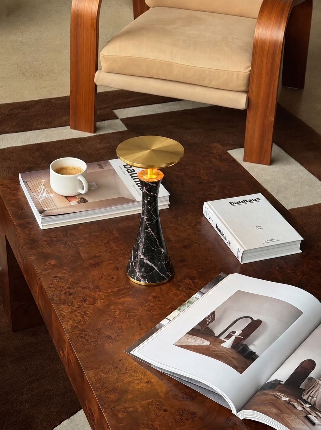 Vittorio Lamp | Black & Gold — product view 5